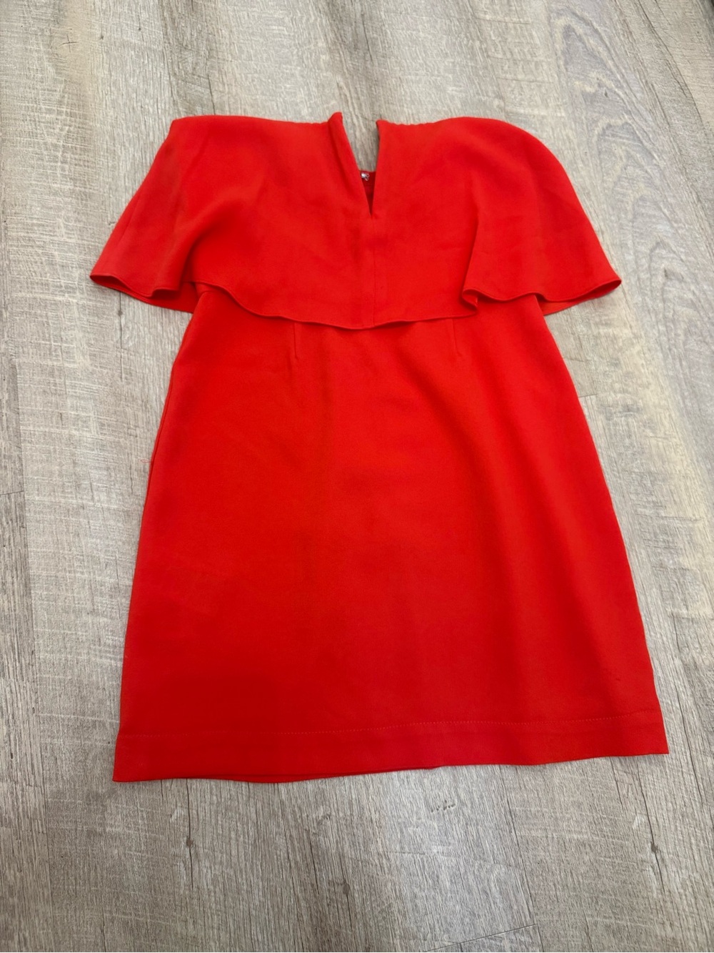 BCBGMaxAzria Red Off-Shoulder Ruffle Dress